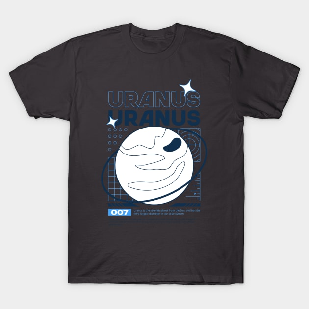 Uranus Planet Space Galaxy Astronomy Universe T-Shirt by Tip Top Tee's